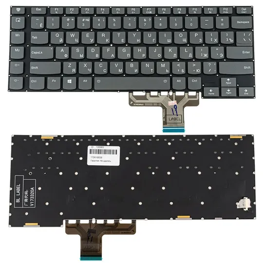Клавіатура для ноутбука LENOVO (Legion Y740-15IRH), рос, чорна, без фрейма, підсвітка клавіш (RGB) Ціна