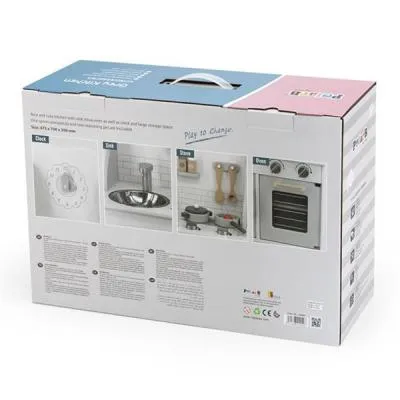 Купити Игровой набор Viga Toys кухня из дерева с аксессуарами PolarB серая (44049)