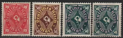 фото, 1922 - Німеччина - Поштовий горн Mi.206 208-09 _Wz.2 *