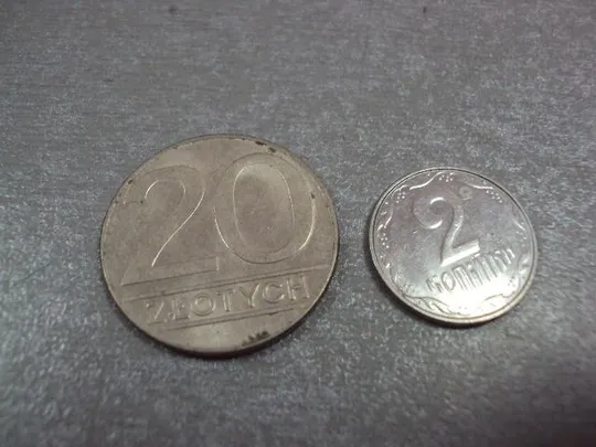 монета польша 20 злотых 1990 №9724 Ціна