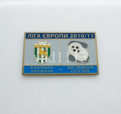 фото, футбол значок  Карпаты - ФК Зестафони Грузия  Лига Европы  2010-11