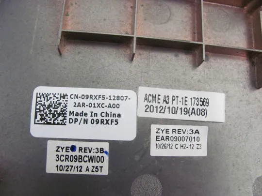 577-28 Кришка дно піддон корпуса 09RXF5 3CR09BCWI00 для DELL Inspiron 17R 5720 оригінал З аукціону
