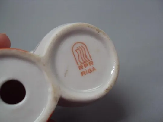 Спецовница фарфор RPR Рига латвийская девочка солонка горчичница перечница Латыши поварята №13100 Інтернет-аукціон
