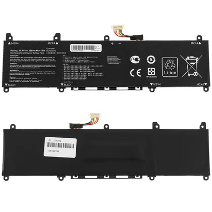 фото, Батарея для ноутбука ASUS C31N1806 (Vivobook S13 S330UA) 11.55V 3640mAh 42Wh Black (0B200-03030000)