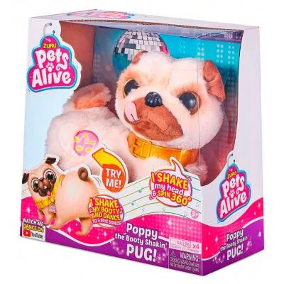 Интерактивная игрушка Pets &amp; Robo Alive Танцующий Мопс (9521) Де купити