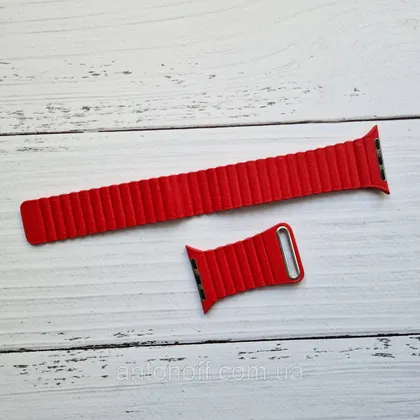 фото, Ремінець Leather Loop Band Apple Watch 42mm Red
