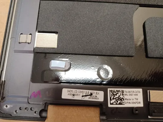 номер1055-2 кришка матриці 08KFDR AM247000511 для Dell XPS 15 9575 2in1 Кришка дисплея Тильна кришка Корпус матриці Верхня кришка matrix cover Top Case LCD Cover Rear Lid Back Cover Housing Cabinet оригінал Інтернет-аукціон