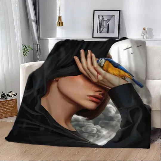 Плед патриотический 3D Птичка Защитница 20222493_B 12385 135х160 см Ціна