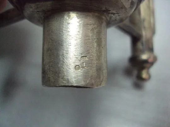 Канделябр подсвечник на 5 свечей серебро 800 проба голова Европа вес 1447 грамм высота 47 см №1368 З аукціону