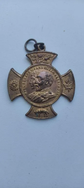 Медаль в память о Коронации 1902 г король Эдуард и королева Александра Великобритания cn271 Де купити