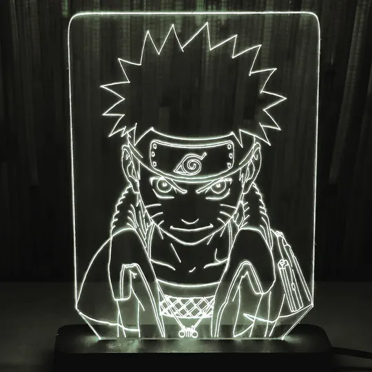 Акриловий світильник-нічник Наруто 2 білий tty-n000139 Ціна