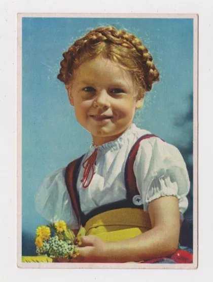 фото, ДЕВОЧКА С ЦВЕТАМИ = ГЕРМАНИЯ = чистая #