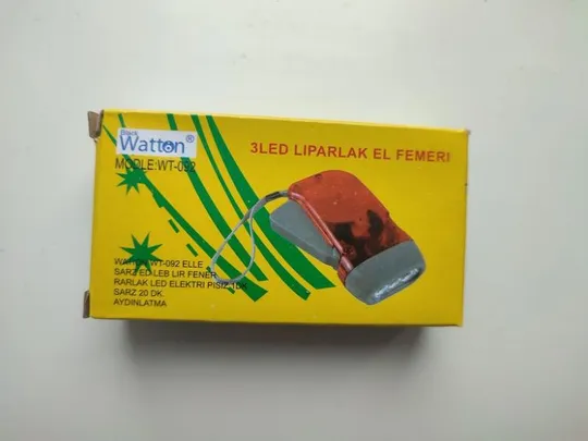 Ручний світлодіодний ліхтарик з динамо-машиною watton wt-092 Ціна