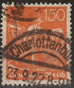 фото, 1921 - Німеччина - Стандарт 150 - wmk.2 Mi.189 _2,0 €
