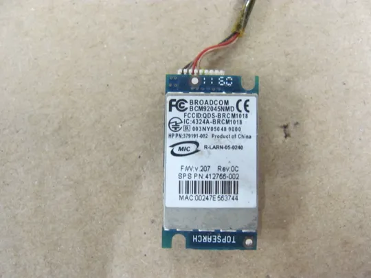 номер0320-47 bluetooh для HP PAVILION DV6700 DV9000 DV9500 DV9700 DV9800 оригінал З аукціону