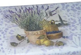 Шкатулка прямоугольная из дерева расписная 20,5*12,5*8см Лаванда З аукціону