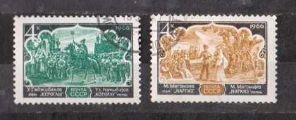 фото, АЗЕРБАЙДЖАНСКАЯ ОПЕРА = СССР - СРСР = 1966 р. = гаш. {}