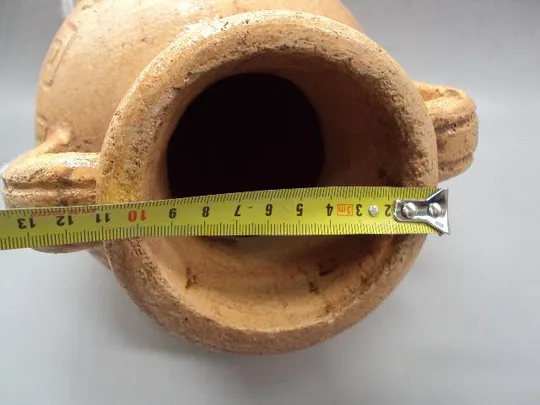 Амфора на подставке глина металл ваза размеры 11 х 38,5-39 см, подставка высота 35,7 х 39,6 см №4184 Де купити