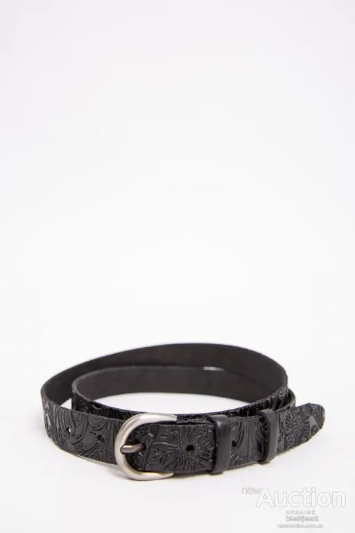 Женский ремень, с классической пряжкой, черного цвета, 196R25YOW29 Ціна