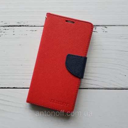 фото, Чохол книжка Xiaomi Mi 5c для телефона Mercury Goospery Червоний