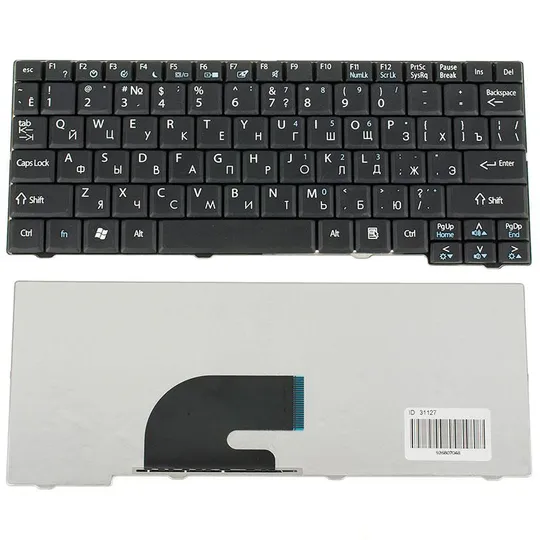 Купити Клавіатура для ноутбука ACER (AS: A110, A150, D150, D210, D250, P531, ZG5, EM: eM250), rus, black
