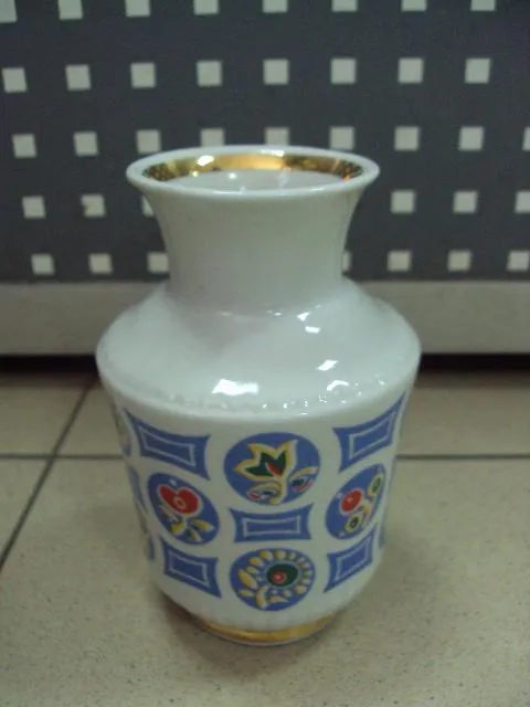 Ваза вазочка фарфор с картинками образец Тернополь с картинками 15 см ссср (№3365) №10526 Продаж