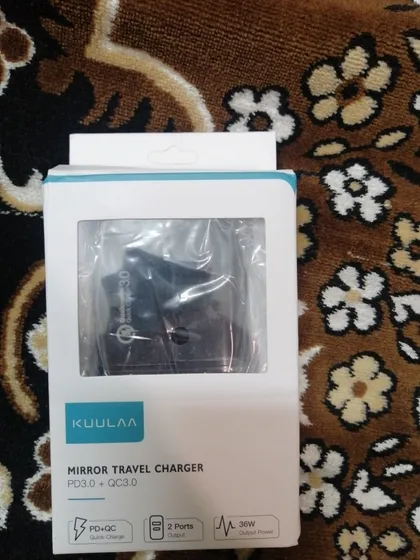 фото, Оригінал Зарядне Kuulaa KL-CD12 QC3.0 PD3.0 36W USB-A + Type-C зарядне DC адаптер БП ЗУ