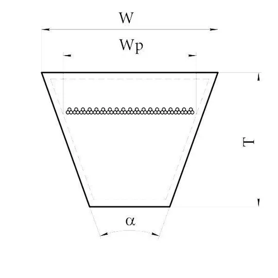 Ремень приводной вентиляторный 16-11- 1220 (16x11- 1220, SPB-1220) РФ. ГОСТ 5813-93 Де купити