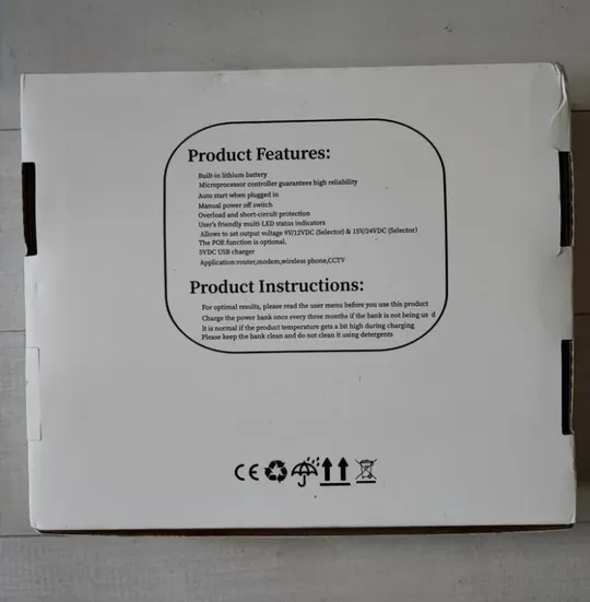 Джерело безперебійного живлення mini dc ups dc1018p 10400 mah 18w Де купити