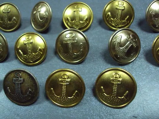милитария пуговица вмф ссср 22 мм якорь 70-е лот 14 шт №2498 Продаж
