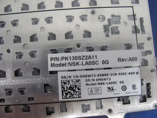 номер0300-14 клавіатура робоча 0M6W72 0WWVKK PK130SZ1A10 для Dell Inspiron 15 3521 3531 3537 15R 5521 5537 M531R 5535 оригінал Де купити