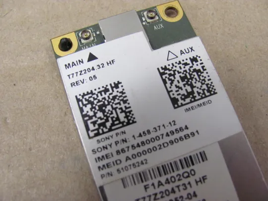 641-28 3G модем +GPS T77Z204.32 HF  для Sony Vaio VPCSE PCG-41414M оригінал Продаж