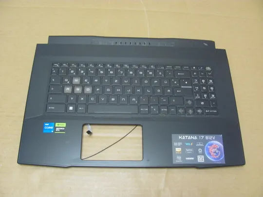 номер0945-30 Кришка панель палмрест клавіатура підсвітка NSK-FG0JBN 3077L5C211  для MSI Katana 17 B12V MS-17L5  оригінал Ціна