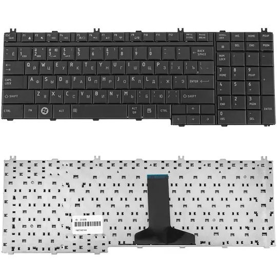 Купити Клавіатура для ноутбука TOSHIBA (A500, L350, L500, L550, P200, P300, P500) rus, black (chiclet)