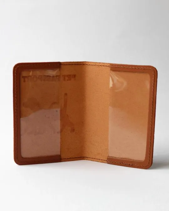 Купити Подарунковий набір "Обкладинки на паспорт, військовий квиток, убд", коричневий.