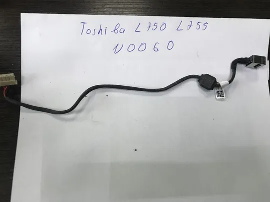 N0060 Toshiba L750 L755 Розйом живлення +шлейф Ціна