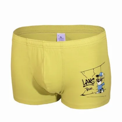 фото, Чоловічі труси шорти Lans 07/027 Ведмідь фісташка салатові