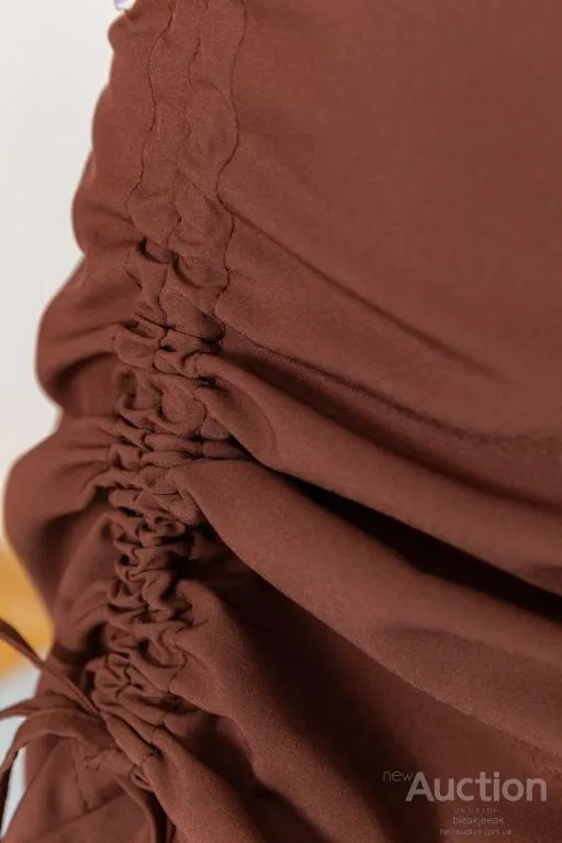 Платье, цвет коричневый, 176R1038 Де купити