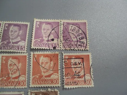 марки Дания стандарт личности король лот 11 шт гаш №2220 Де купити