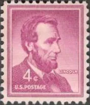 США (USA) 1952 г.  4 цента. АВРААМ ЛИНКОЛЬН. 16 ПРЕЗИДЕНТ США. ( 1861-1865 ). МАРКЕ 72 ГОДА. РЕДКАЯ С КЛЕЕМ.  СОСТОЯНИЕ ИДЕАЛЬНОЕ. Ціна