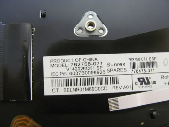номер0953-3 клавіатура ДОНОР 6037B0098926 762758-071  для HP EliteBook 740 G1 745 G2 750 G1 755 G2 840 G1 840 G2 840 850 G1 850 G2 ZBook 14 3 оригінал Де купити