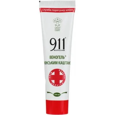 Бальзам для тела Green Pharm Cosmetic 911 Веногель с конским каштаном 100 мл (4820182110351) Ціна