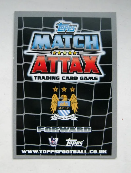 Купити СЕРЕБРЯНАЯ футбольная карточка MATCH ATTAX 2011-2012 Premier League = Ф.К. Manchester City  #