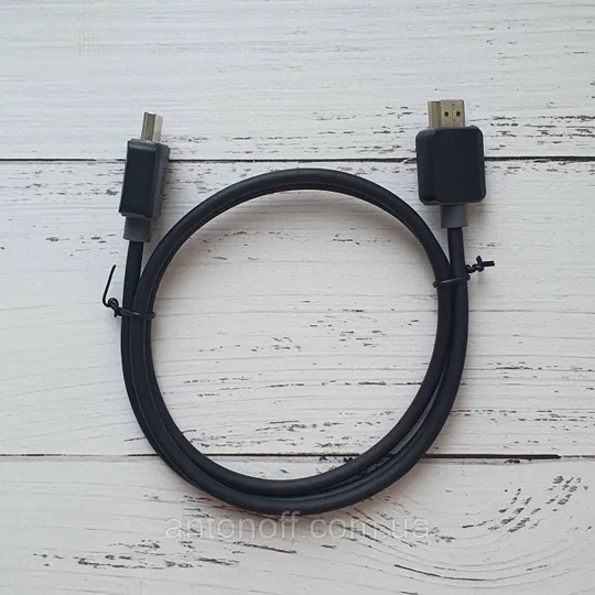 HDMI відео кабель Hoco US08 HDTV 2.0 data cable 4K HD 60Hz 1 метр Чорний З аукціону