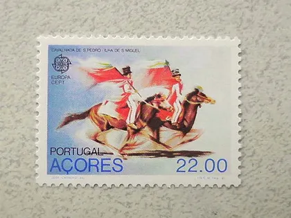 фото, Поштова марка Португалія Азорські острова  " Європа СЕРТ " 1981 рік **