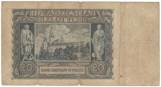 Купити 20 злотих 1940 року Польща [М]
