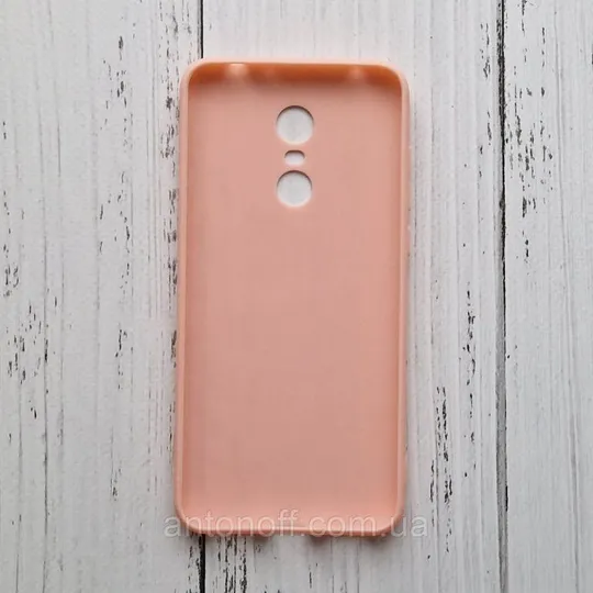 Купити Чохол Xiaomi Redmi 5 Plus для телефону силіконовий Рожевий