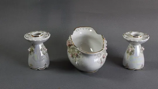 Купити Набір свічники 2шт та овальна ваза стара радянська порцеляна Кисловодськ Вживане