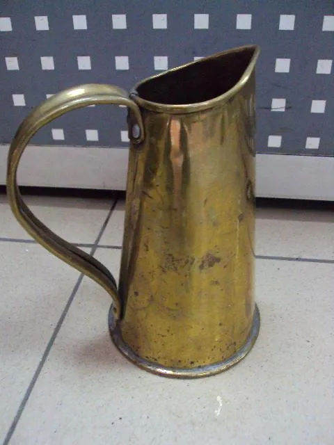 Кувшин мерка латунь старая высота 17 см (№1797 тип 2) №11381 Недорого