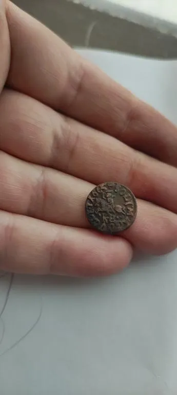 1665 год монета боратинка солид медь хорошее состояние bs493 З аукціону